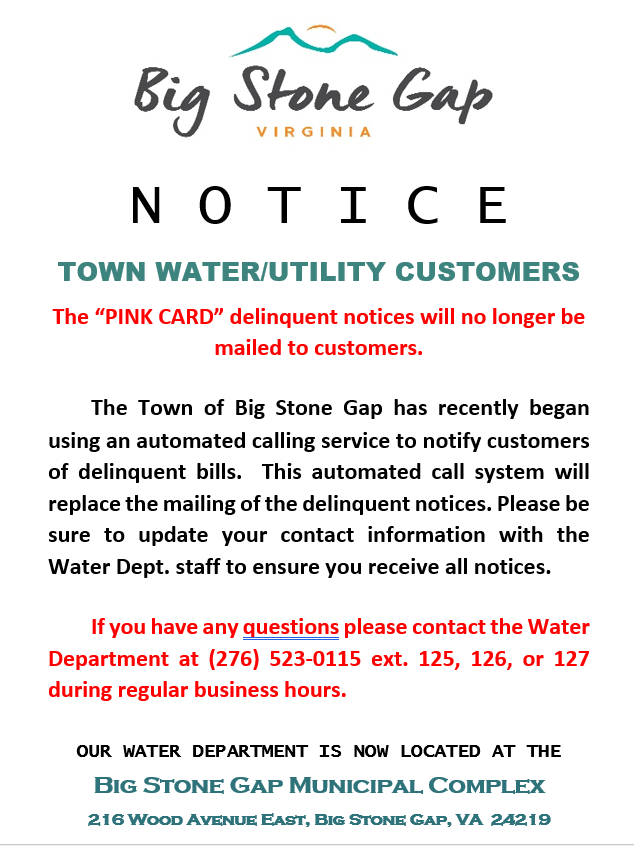 Water notice